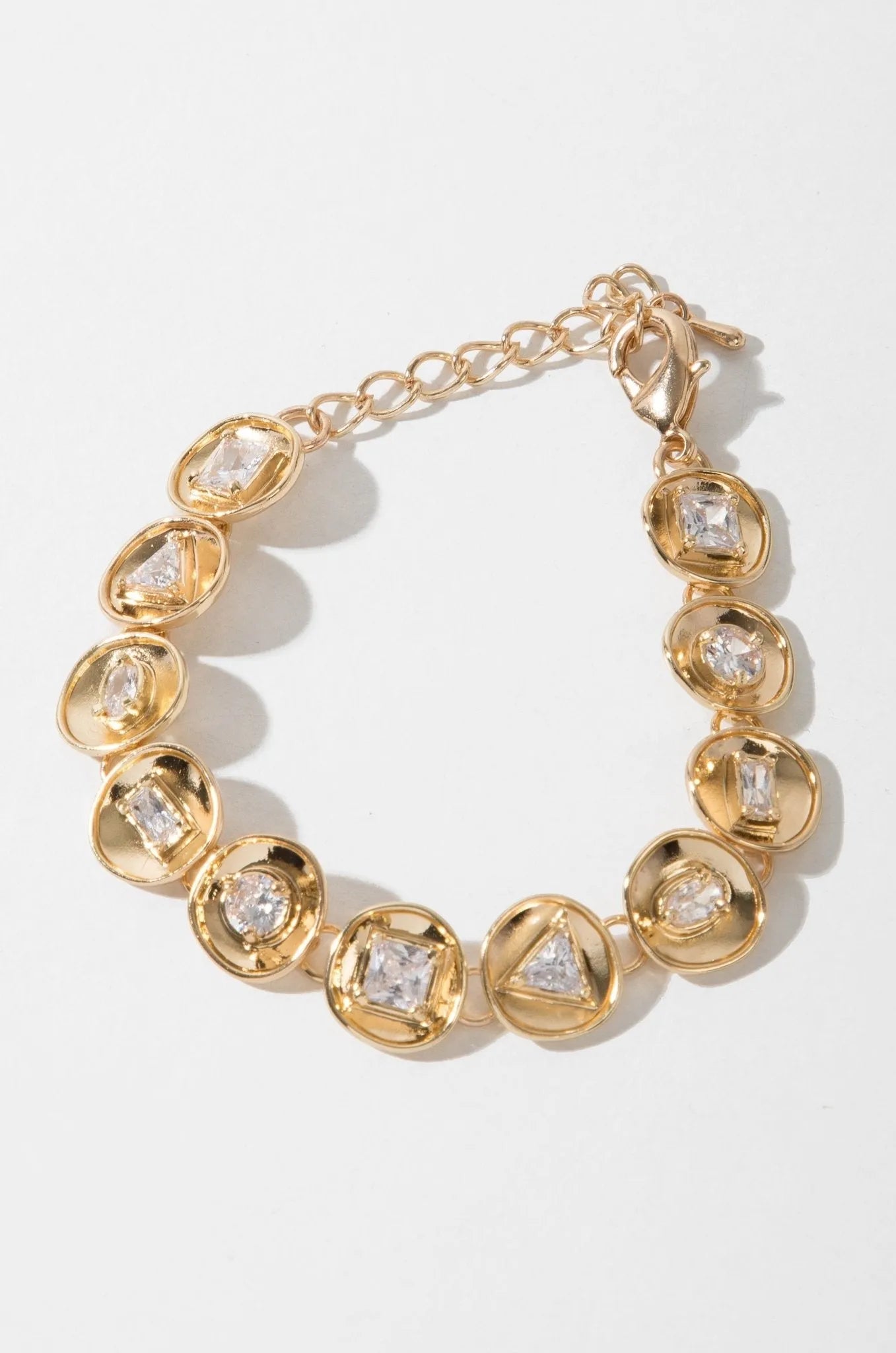 Divine Charm Studded Bracelet for Women - Elegant Rhinestone Fashion Jewelry - Perfect for Parties, Weddings & Date Nights
