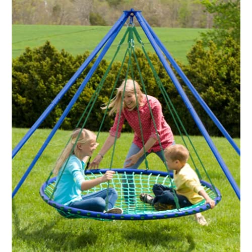Sky Island Heavy-Duty Steel Swing Stand with Spinner Attachment - 400 lb Weight Capacity for Backyard, Playground & Outdoor Fun