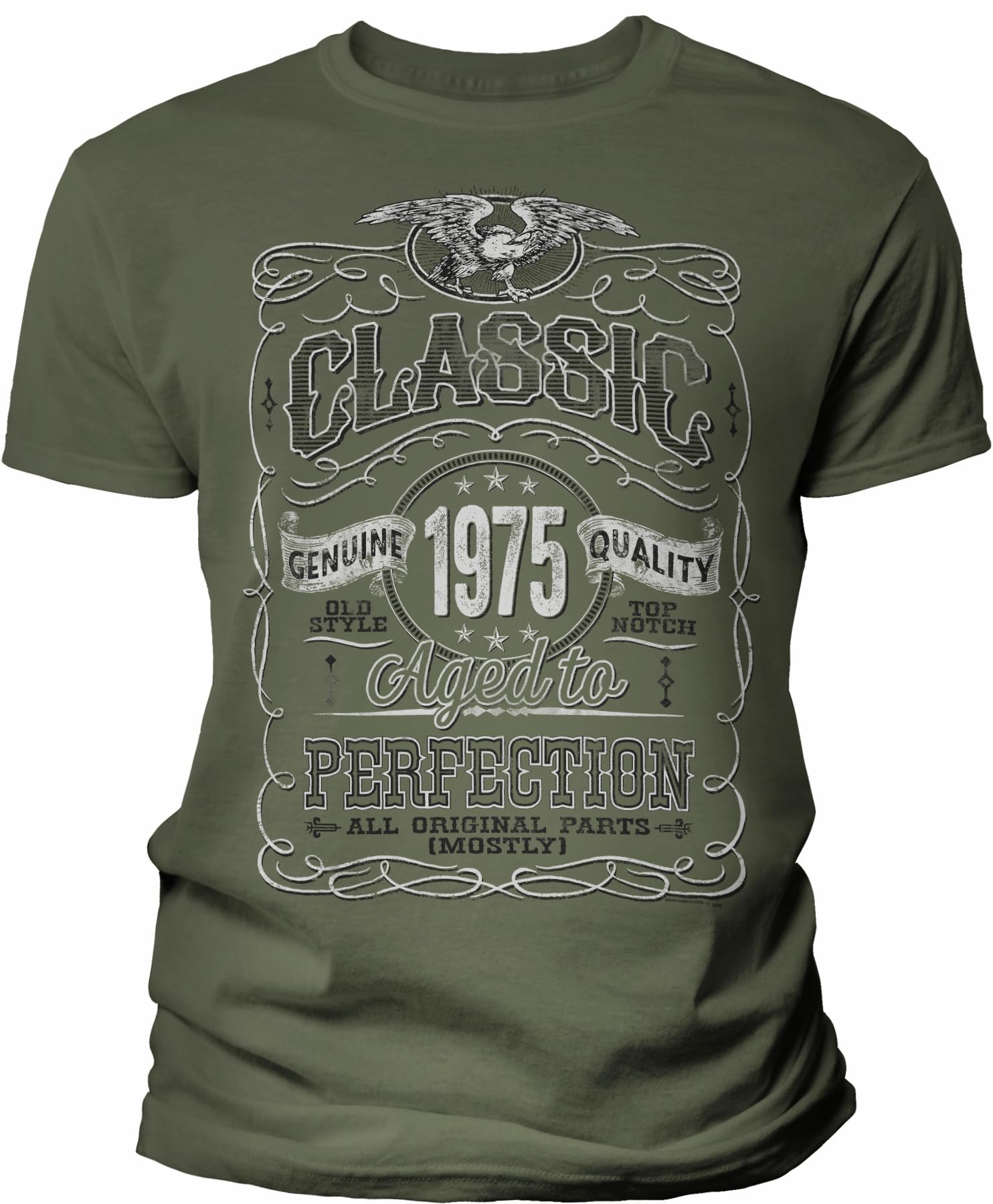 1975 Vintage 50th Birthday Gift for Men - Classic Aged to Perfection T-Shirt - Funny 50 Year Old Birthday Party Outfit & Gift Idea
