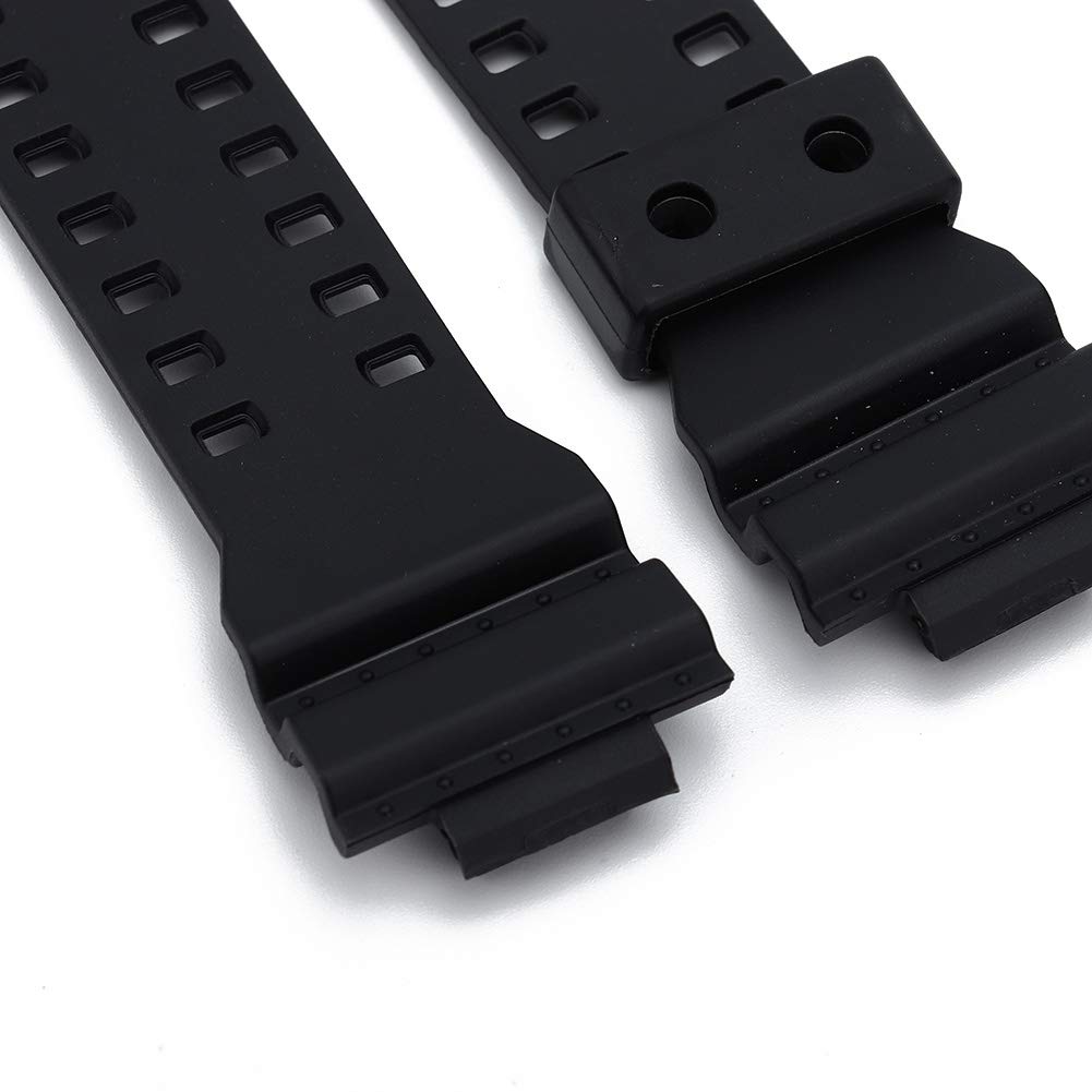 Brrnoo Adjustable Silicone Watch Band with Watch Case - Replacement Strap for DIY Watch Repair - Unisex Design for Men & Women - Perfect for Sports, Work & Everyday Wear