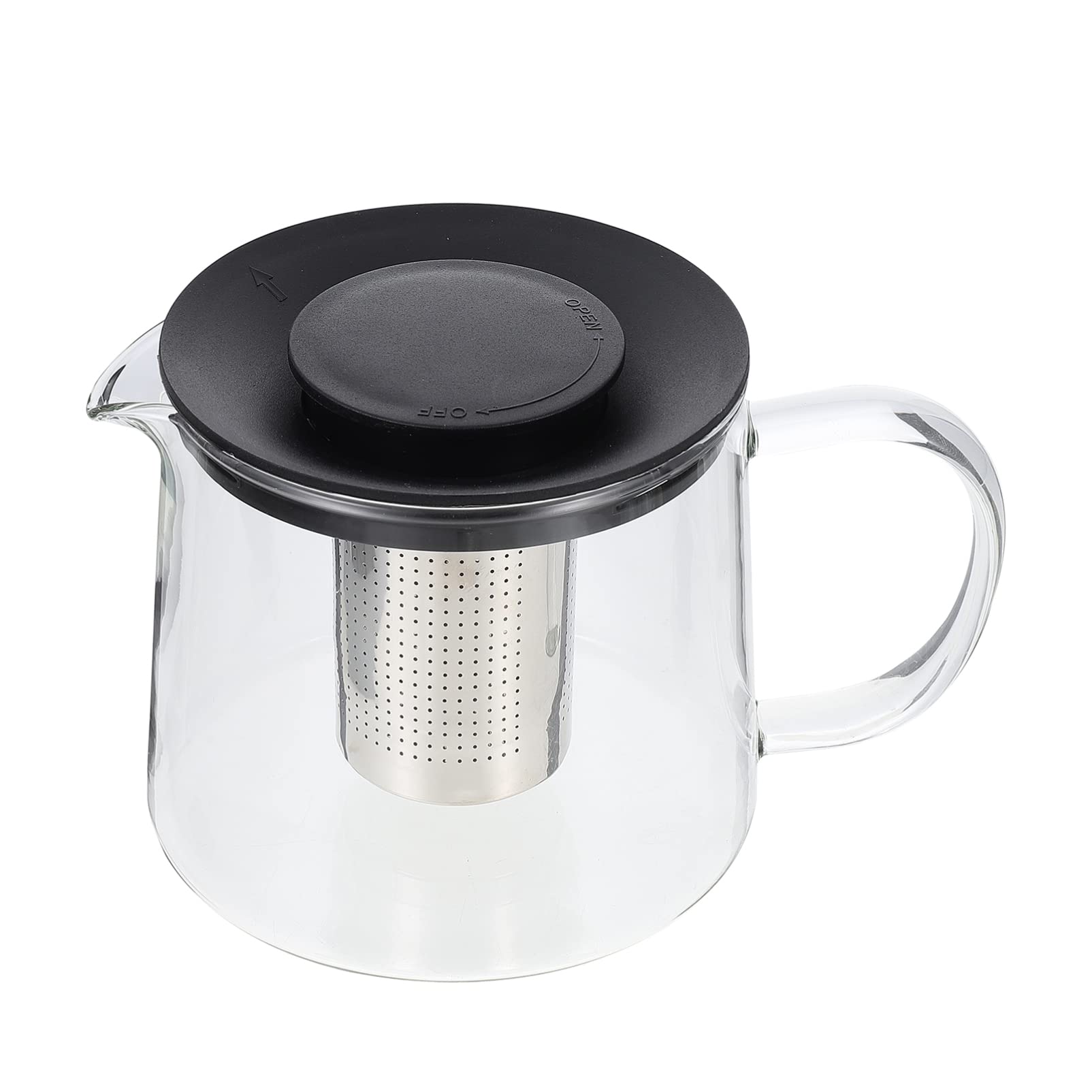 OSALADI Glass Teapot with Infuser - Heat-Resistant Stovetop Safe Transparent Tea Kettle for Blooming & Loose Leaf Tea - Perfect for Home, Office & Gift Giving - Enjoy Relaxing Tea Time with Flower Tea Maker Set