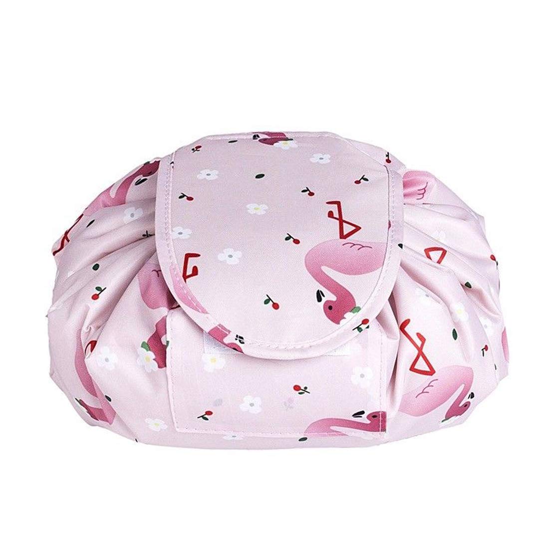 Style Homez Havana Travel Cosmetic Bag Organizer for Women - Flamingo Pink Makeup Pouch, Toiletry Case & Jewelry Storage | Perfect for Vacation, Gym & Daily Essentials Organization