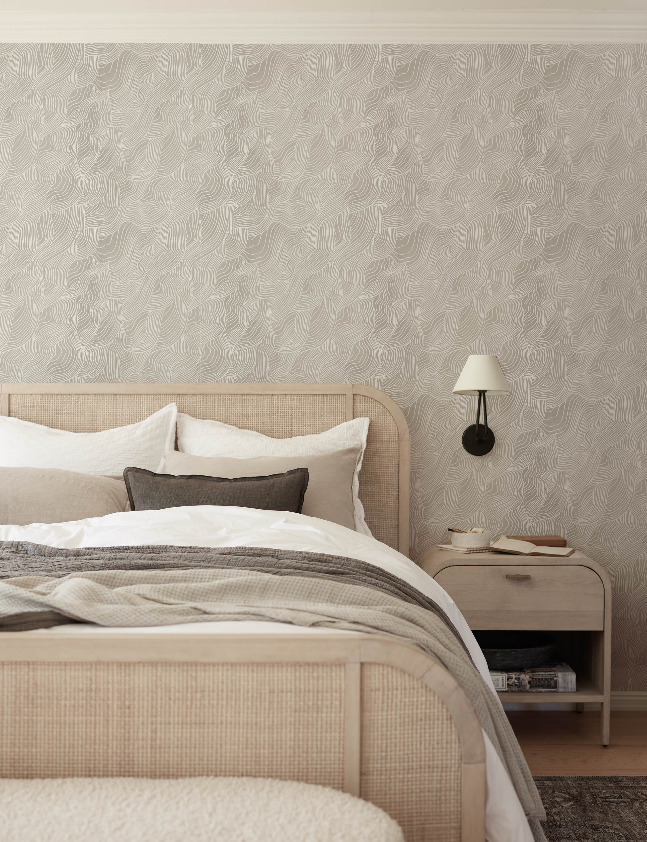 Alina Wallpaper - Premium Self-Adhesive Peel and Stick Wallpaper for Home Decor, Bedroom, Living Room, Bathroom | Easy to Install & Removable
