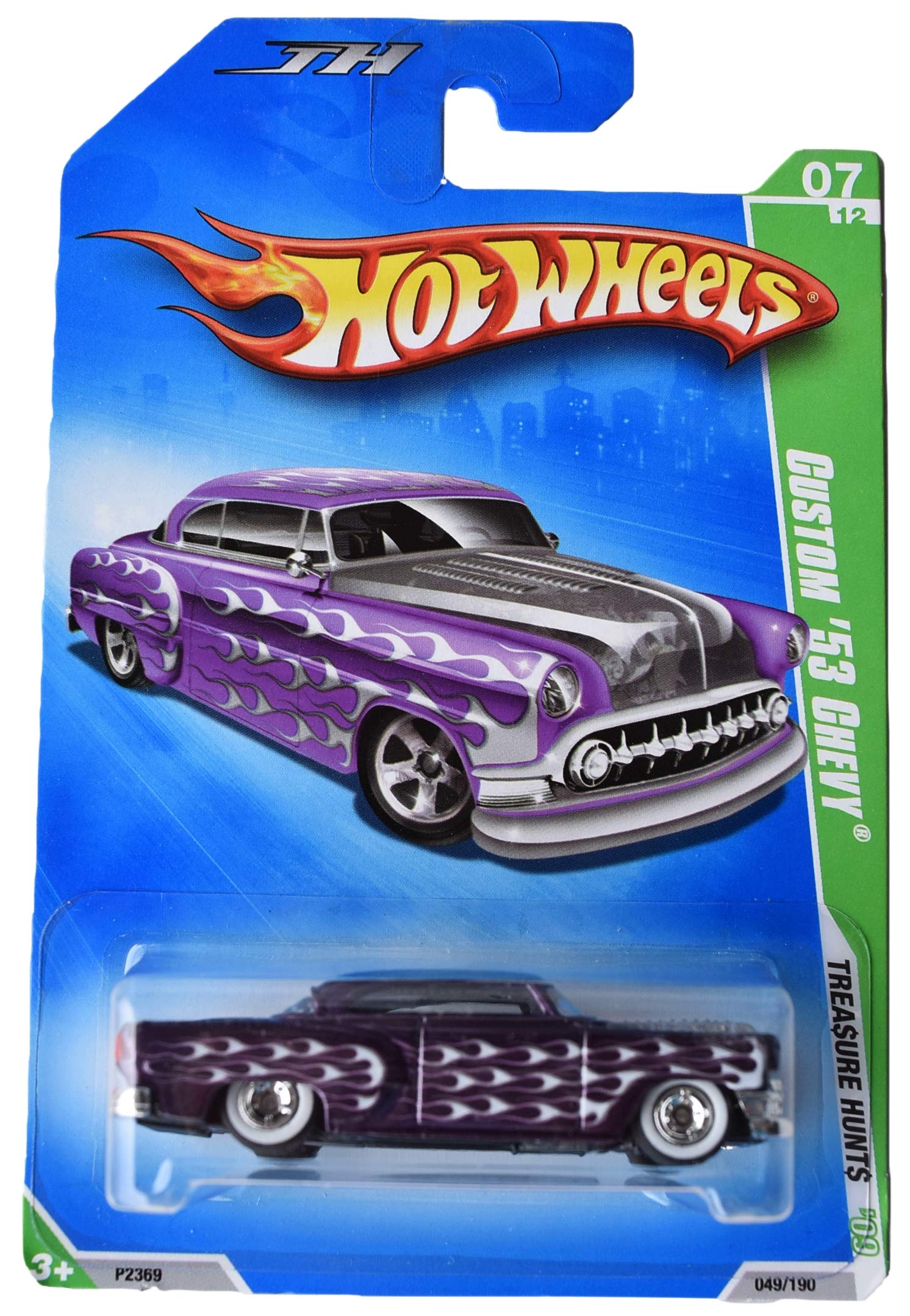 Hot Wheels Super Treasure Hunt Custom '53 Chevy Diecast Car - Rare Collectible Toy for Kids & Adults - Perfect for Display, Gifts & Racing Play