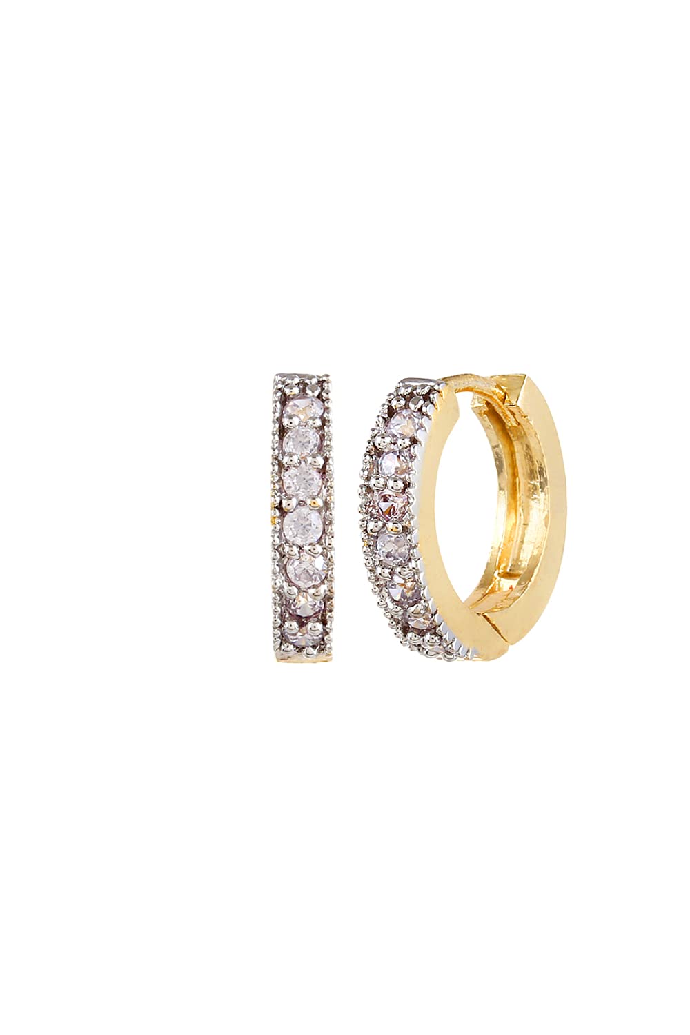 YouBella Stylish Gold Plated Stud & Hoop Earrings Set for Women & Girls - Traditional Jewelry Gift for Parties, Weddings & Everyday Wear