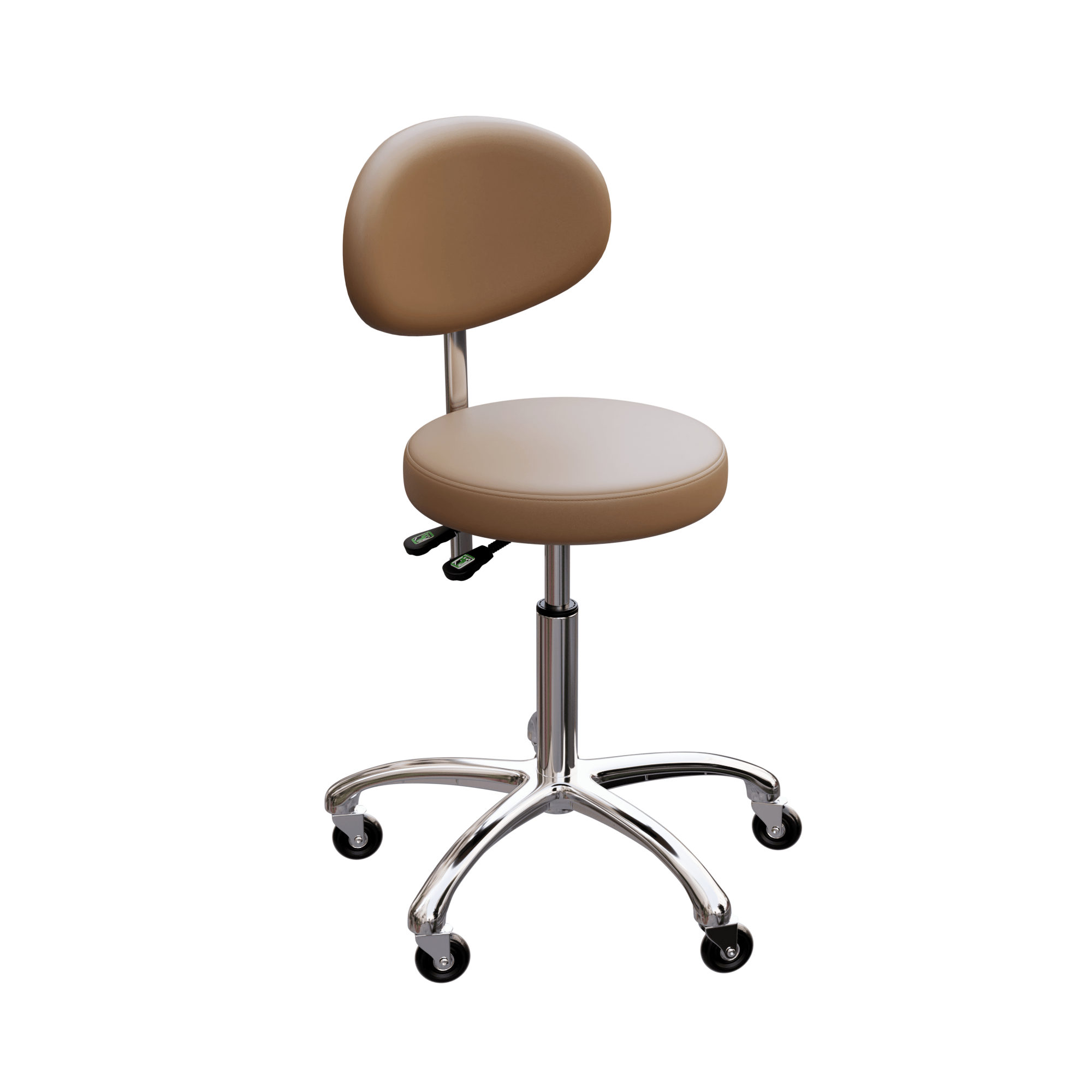 MIA Flat Stool with Backrest - Modern Bar Stool for Kitchen, Dining & Office (Model 1025C) - Perfect for Small Spaces & Compact Areas