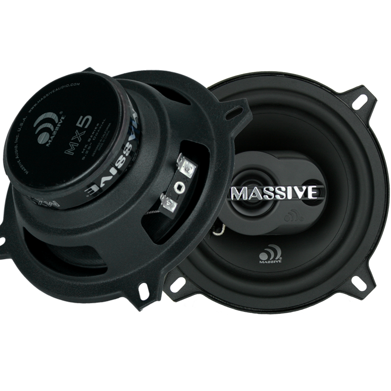 Massive Audio MX5 High-Performance Car Subwoofer - Deep Bass Sound System for Trucks & SUVs | Perfect for Road Trips, Parties & Enhanced Music Experience