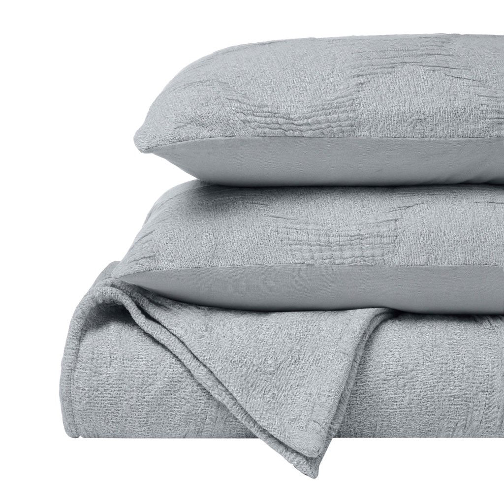 Tanta Cotton Medium Weight Crinkle Woven Coverlet - Soft & Breathable Bedspread for All Seasons | Perfect for Bedroom Decor, Guest Rooms & Cozy Home Styling
