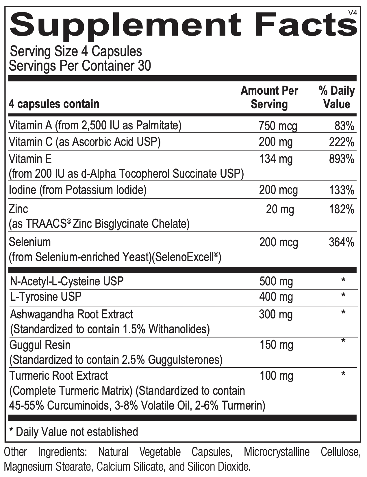 Thyrotain Thyroid Support Supplement - 120 Capsules for Energy, Metabolism & Immune Health - Natural Thyroid Booster for Men & Women - Perfect for Daily Wellness & Vitality Support