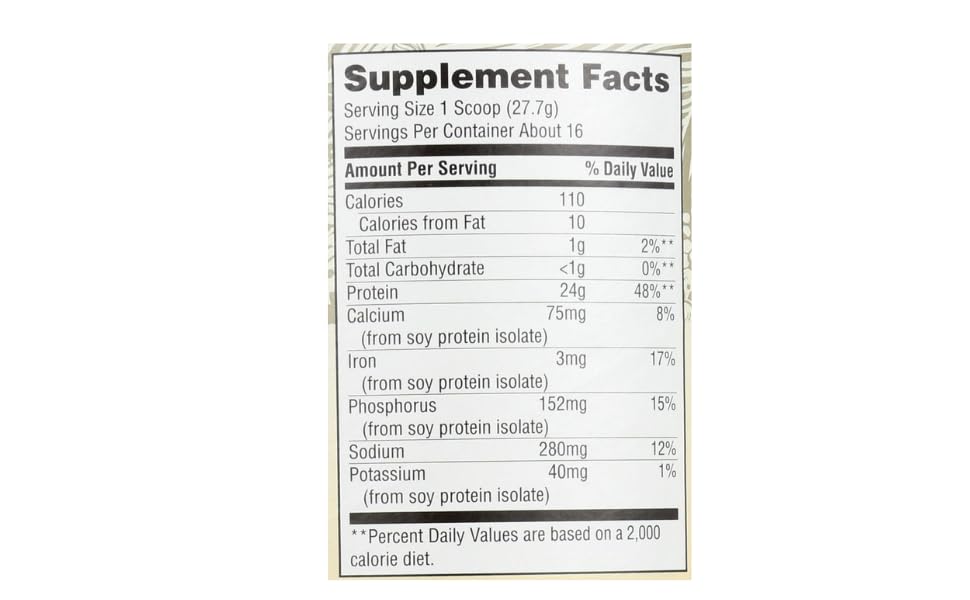 Premium Unsweetened Vanilla Soy Protein Powder - 15.63 oz (Pack of 2) | High-Quality Plant-Based Protein for Smoothies, Baking & Post-Workout Recovery | Vegan & Gluten-Free