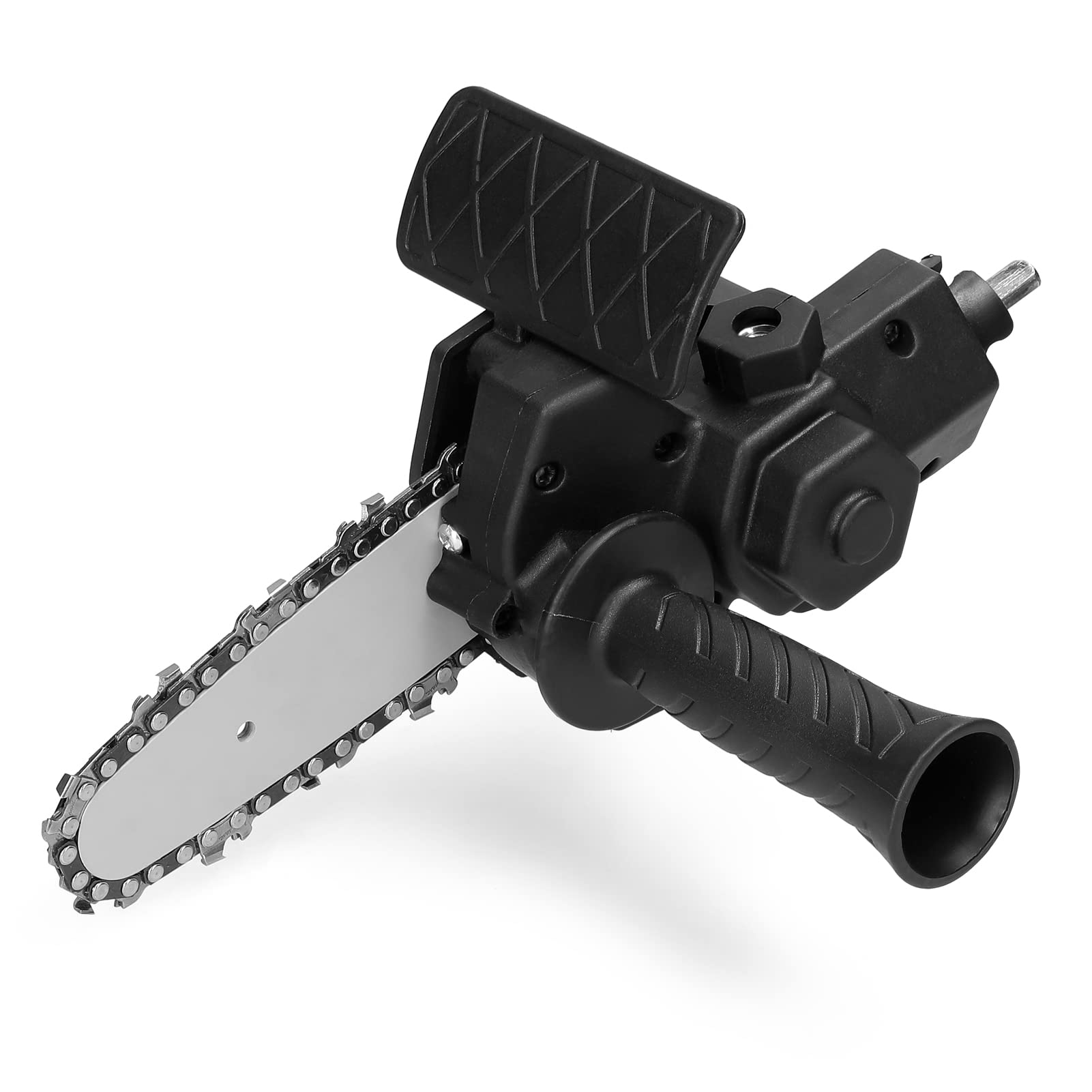 4 Inch Electric Drill to Chainsaw Attachment - Convert Drill into Electric Chainsaw - Wood Cutting Tool Set for DIY Woodworking, Carpentry & Garden Pruning - Black Power Tool Accessory (Perfect for Tree Branch Trimming, Firewood Cutting & Home Improvement Projects)