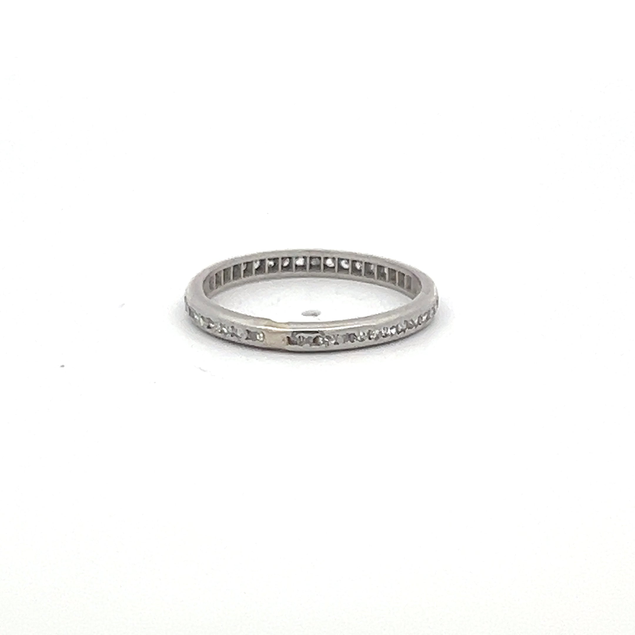 0.12 Carat Round Brilliant I I1 Diamond 14K White Gold Wedding Band Ring - Perfect for Engagement, Anniversary & Everyday Wear