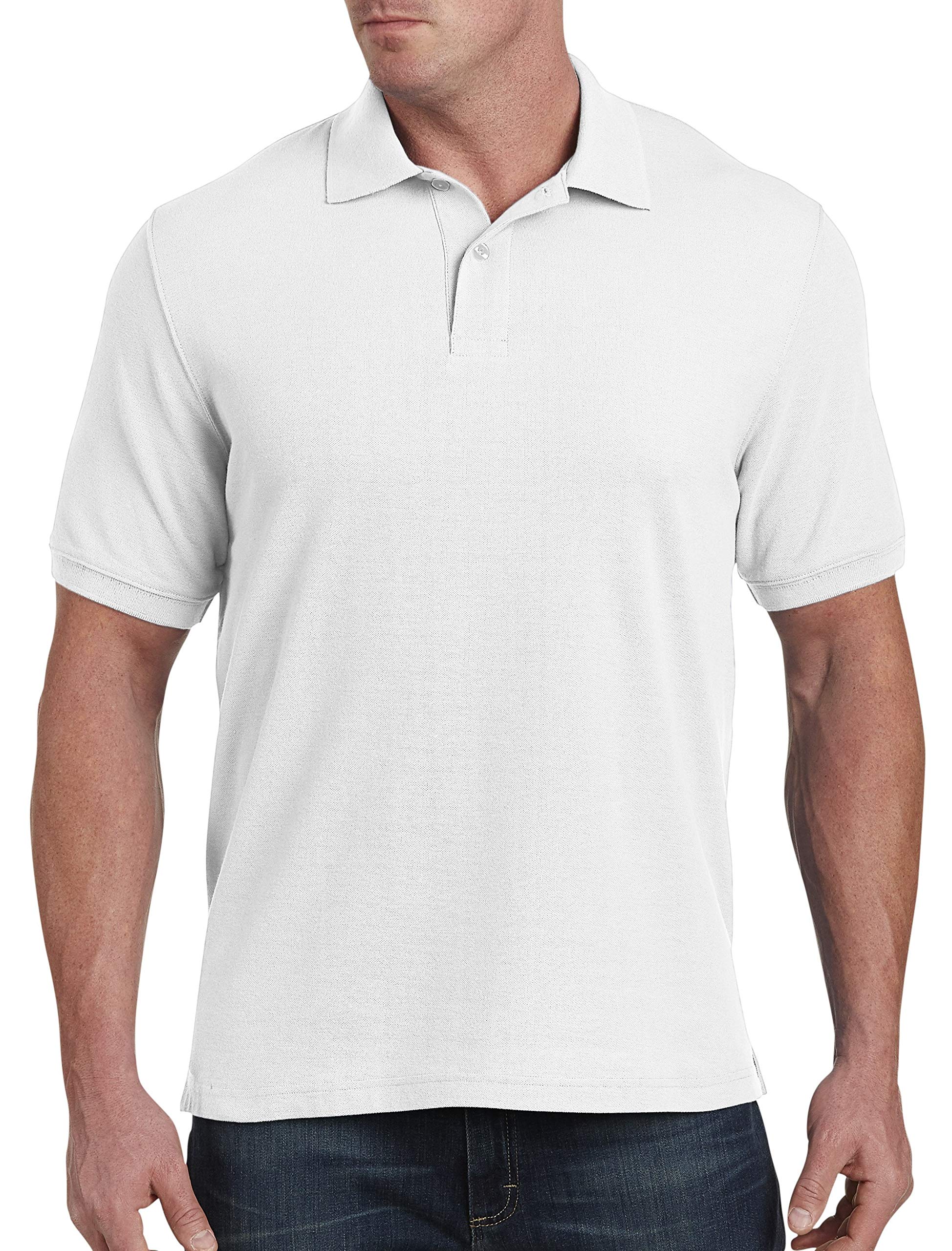 DXL Big and Tall Piqué Polo Shirt for Men - Comfortable Cotton Casual Button Down Shirt - Perfect for Office, Golf & Everyday Wear