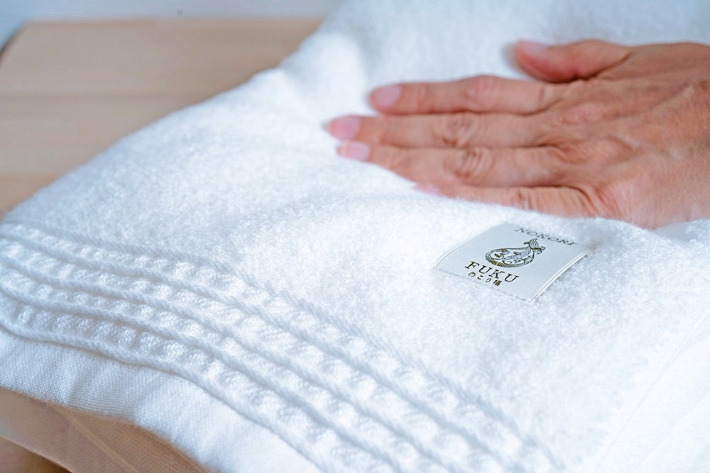 Premium Nokori Fuku Hand Towel - 4 Colors, Soft & Absorbent Japanese Cotton Towels for Kitchen, Bathroom & Spa Use