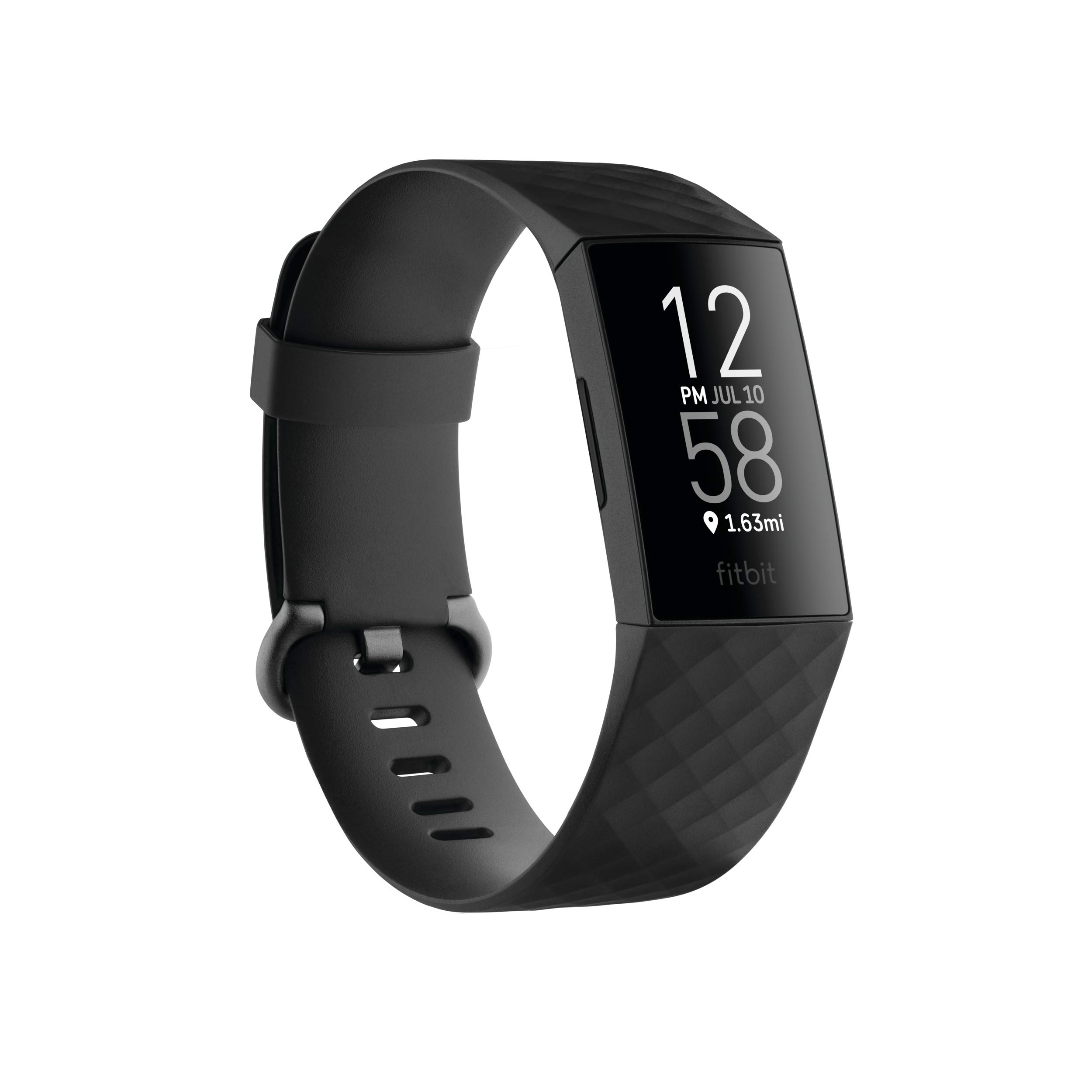 Fitbit Charge 4 Fitness Tracker with Built-in GPS, Heart Rate Monitor, Sleep & Swim Tracking - Black (Includes S & L Bands) | Perfect for Running, Swimming & Daily Activity Tracking