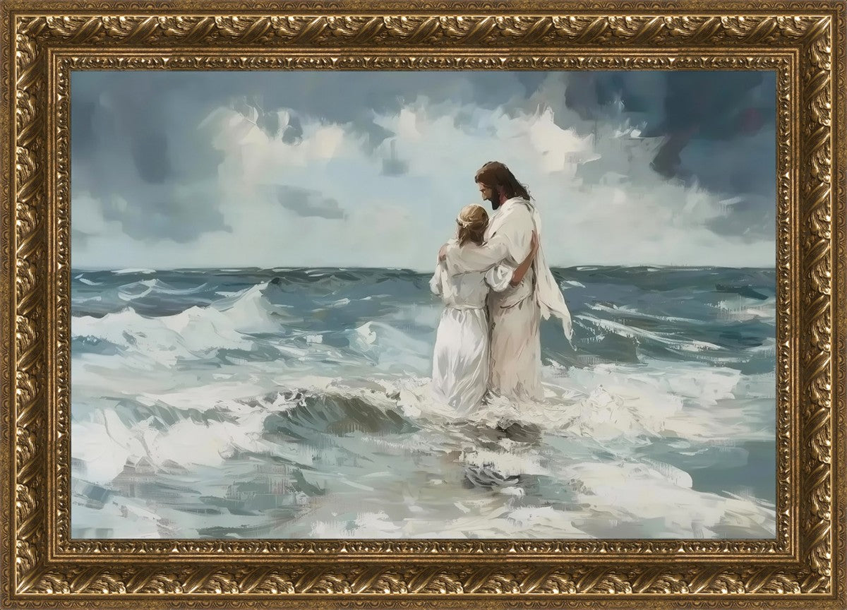 Be Still By Gabriel Heaton - Inspirational Christian Wall Art for Home & Office Decor - Perfect for Living Room, Bedroom, or Gift