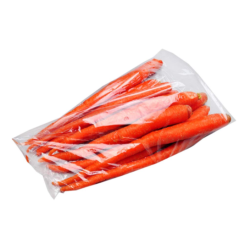 APQ 1000 Pack Gusseted Hole Vented Poly Bags 12x6x24 Inches - 1 Mil Ultra Thin Open End Polyethylene Bags for Food Storage, Packing & Organization - Perfect for Bakery, Deli, Produce & Retail Packaging