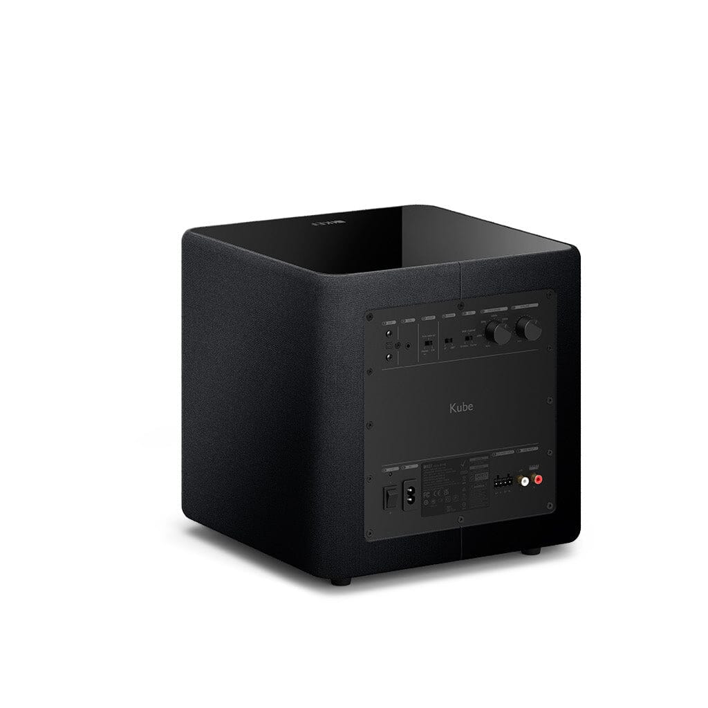 KEF Kube 8 MIE Powered Subwoofer - High Performance Home Theater & Music Bass Speaker for Immersive Audio Experience