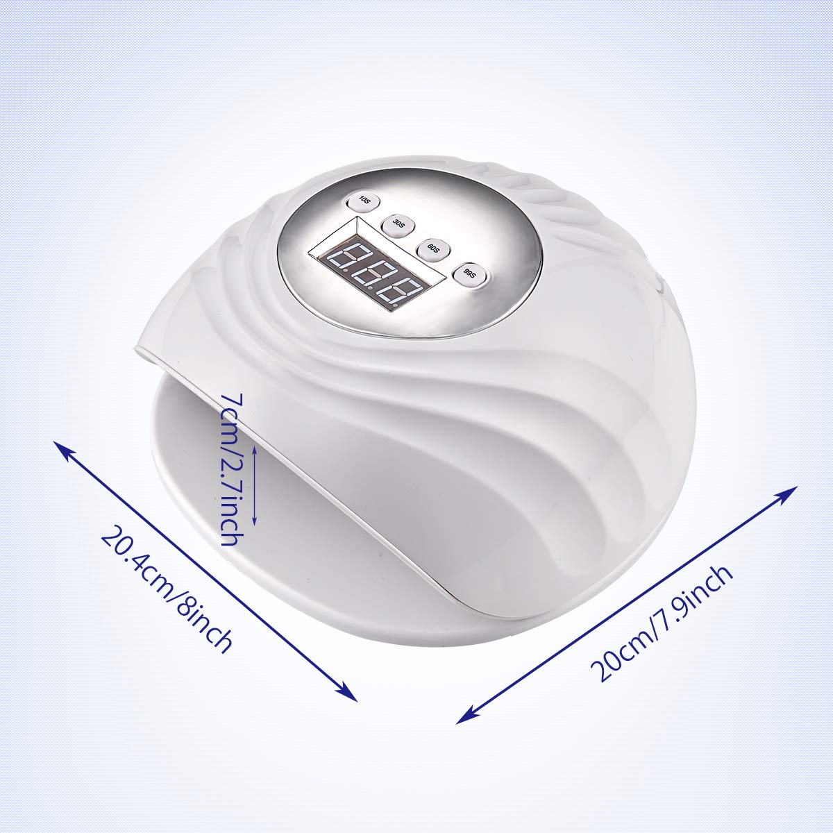 Professional 86W UV LED Nail Lamp with Timer & Auto Sensor - Fast Drying for Gel Polish on Fingers & Toes - Perfect for Home Manicures & Salon Nail Art
