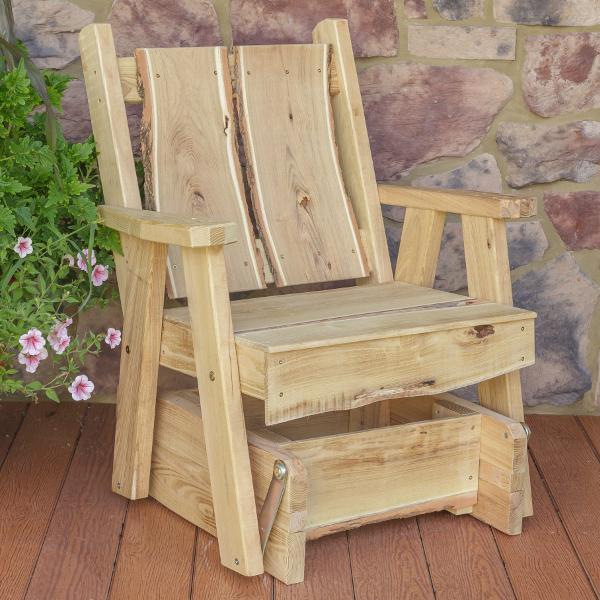 A & L Furniture Blue Mountain Timberland Glider Chair - Comfortable Rocking Recliner for Nursery, Living Room & Patio - Perfect for Relaxing, Nursing & Reading