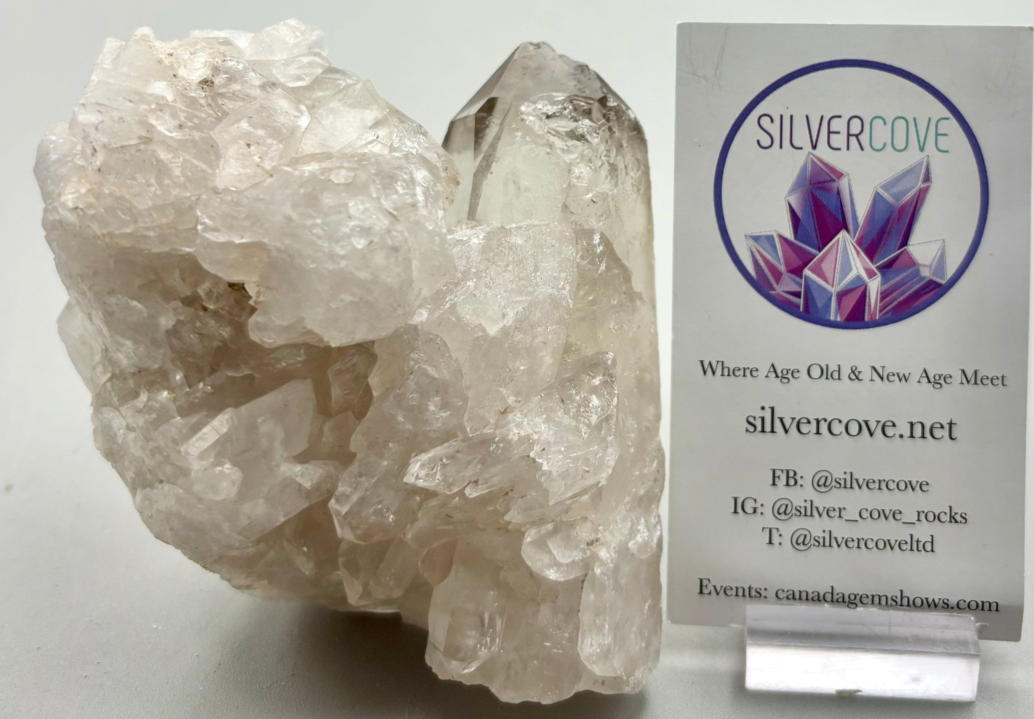 Natural Brazilian Quartz Crystal Cluster - Healing Stone for Meditation, Reiki, and Home Decor | Spiritual Energy & Positive Vibes