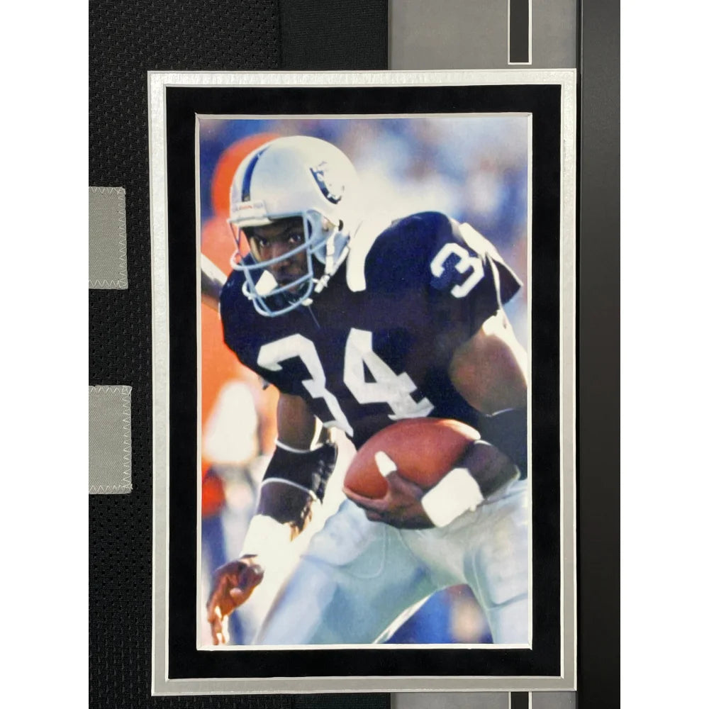 Bo Jackson Autographed Los Angeles Raiders Jersey - Framed Memorabilia with BAS COA - Perfect for Sports Collectors, Man Cave Decor & Raiders Fan Gifts