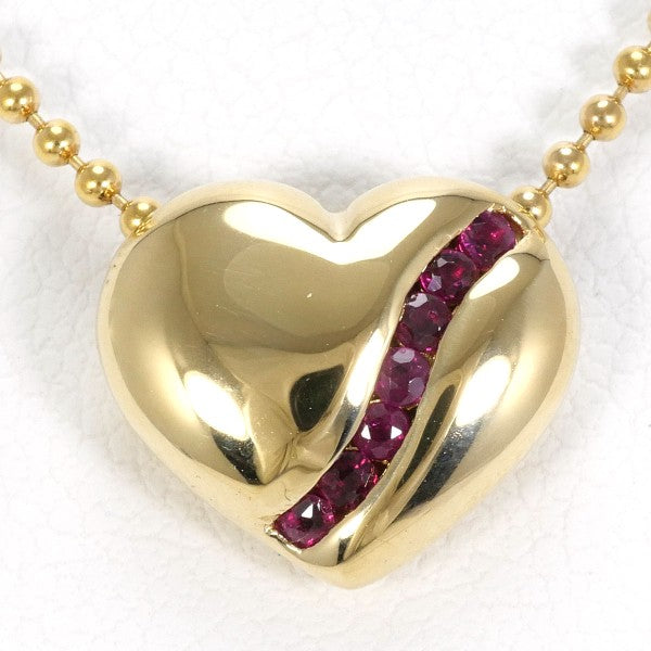 18K Yellow Gold Ruby Necklace for Women - Elegant Fine Jewelry Gift for Birthday, Anniversary & Valentine's Day | Perfect for Parties, Weddings & Special Occasions