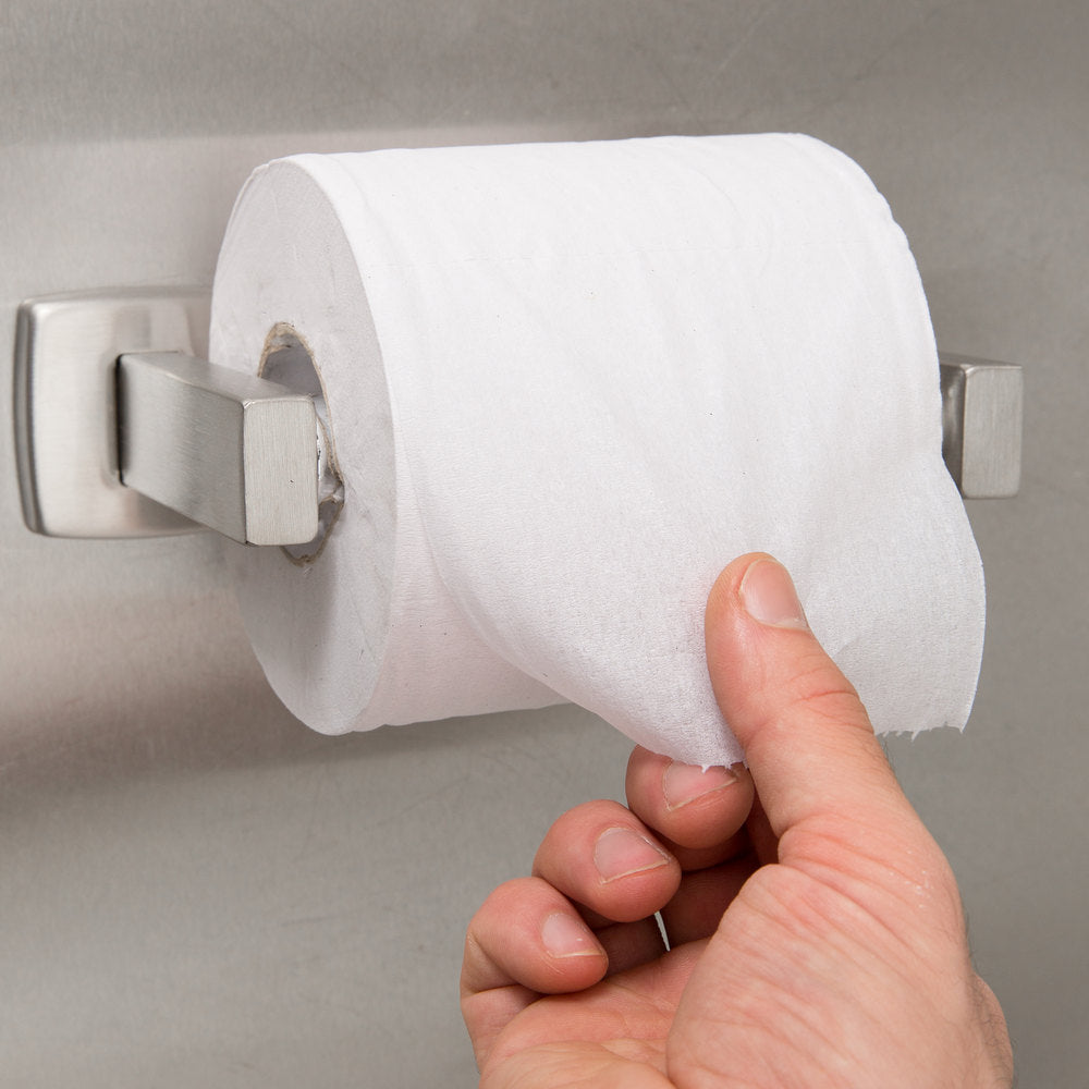 Bobrick B7685 Single Roll Toilet Paper Dispenser - Surface Mounted for Commercial & Public Restrooms