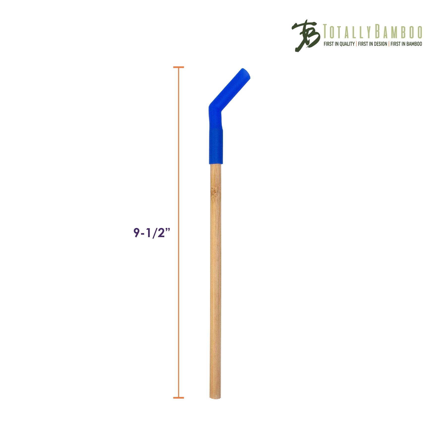 Eco-Friendly Bamboo Drinking Straws with Silicone Tips - 2 Pack Reusable Dishwasher Safe Straws for Smoothies, Cocktails & Iced Coffee | Sustainable Alternative to Plastic Straws