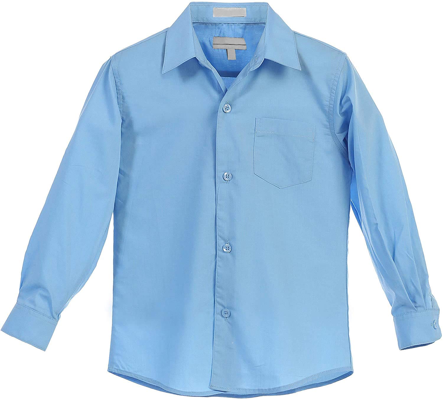 Boys' Classic Fit Long Sleeve Casual Button Down Dress Shirt for Toddlers | Formal & Everyday Wear for School, Parties & Special Occasions