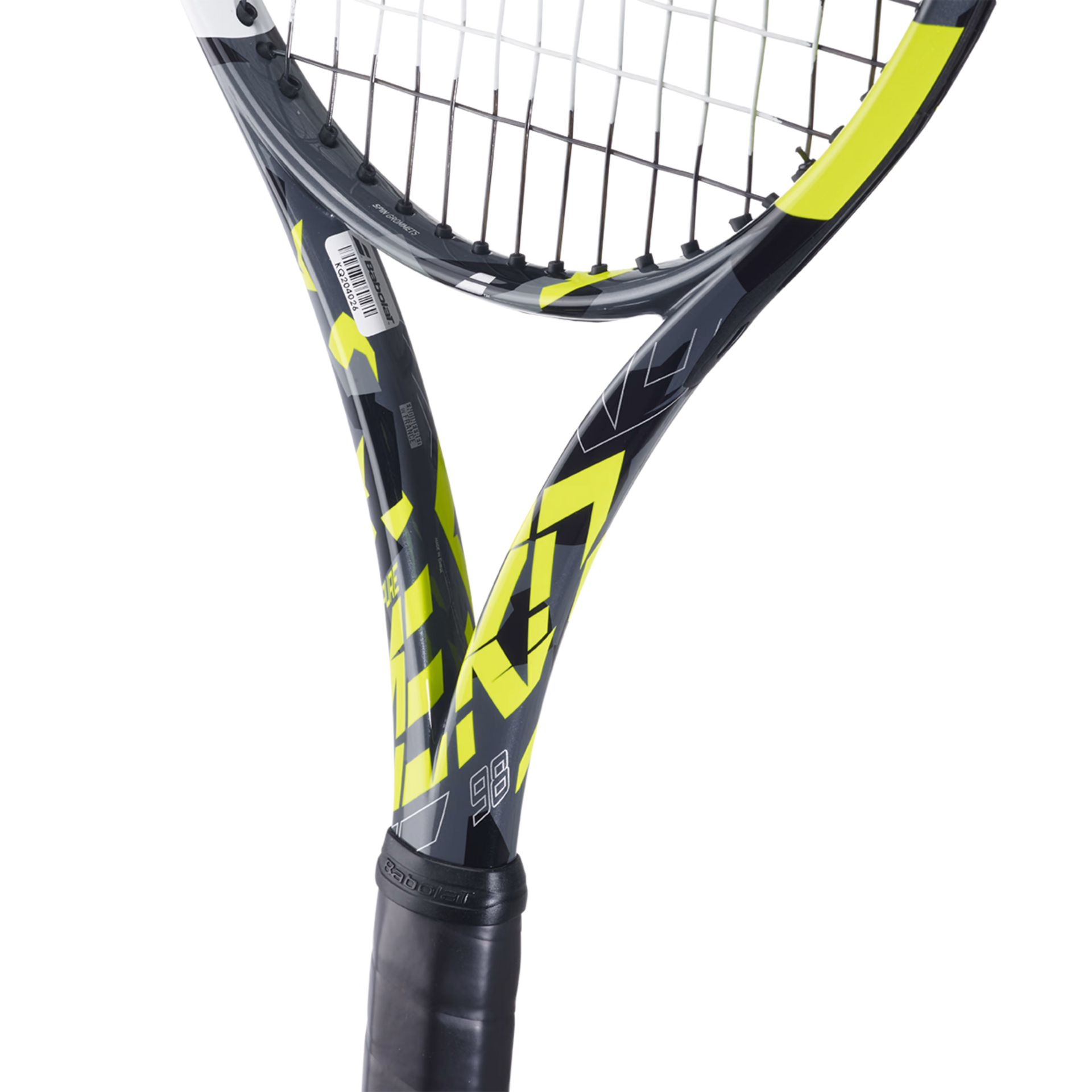 Babolat Pure Aero 98 Unstrung Tennis Racquet | Grey/Yellow/White | Professional Tennis Racket for Advanced Players | Perfect for Competitive Matches & Training Sessions