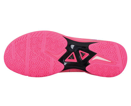 Li Ning Unisex Badminton Shoes AYAS018 - Lightweight & Breathable for Indoor/Outdoor Play - Fluorescent Pink - Perfect for Training & Matches