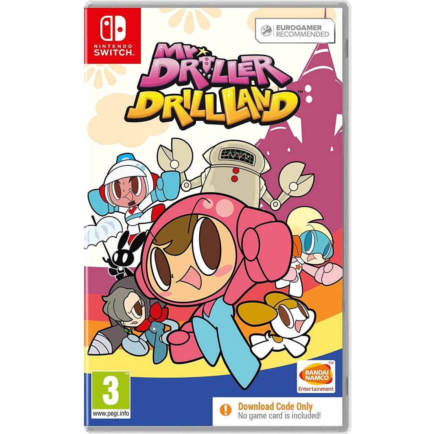 Mr. DRILLER DrillLand - Nintendo Switch Game | Exciting Puzzle Adventure for Family & Kids | Perfect for Home Entertainment & Travel Gaming