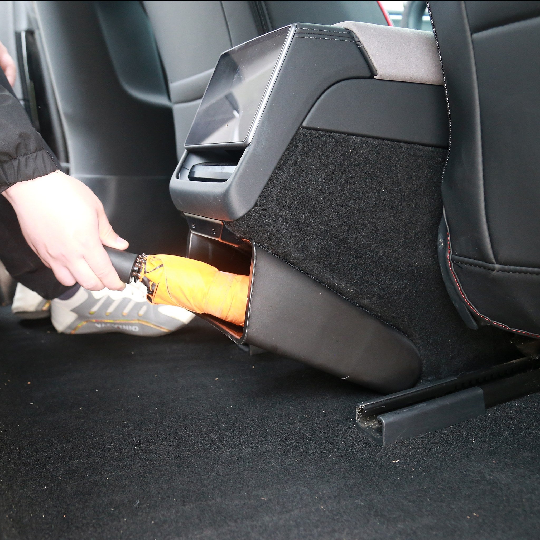 2024+ Tesla Model 3 Highland Rear Center Trash Can - Premium Car Garbage Bin for Tesla Accessories - Perfect for Road Trips & Daily Commuting