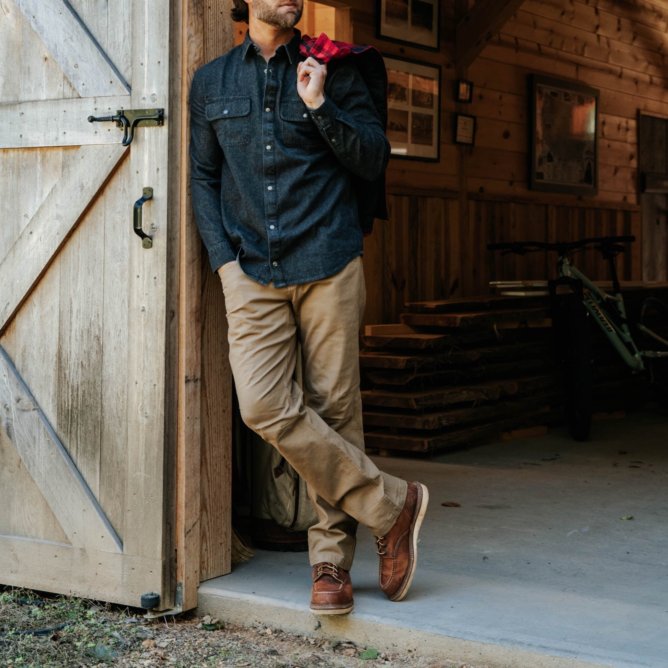 Men's Austin Denim Shirt - Classic Blue Denim Button-Up for Casual & Work Wear | Perfect for Outdoor Activities & Layering