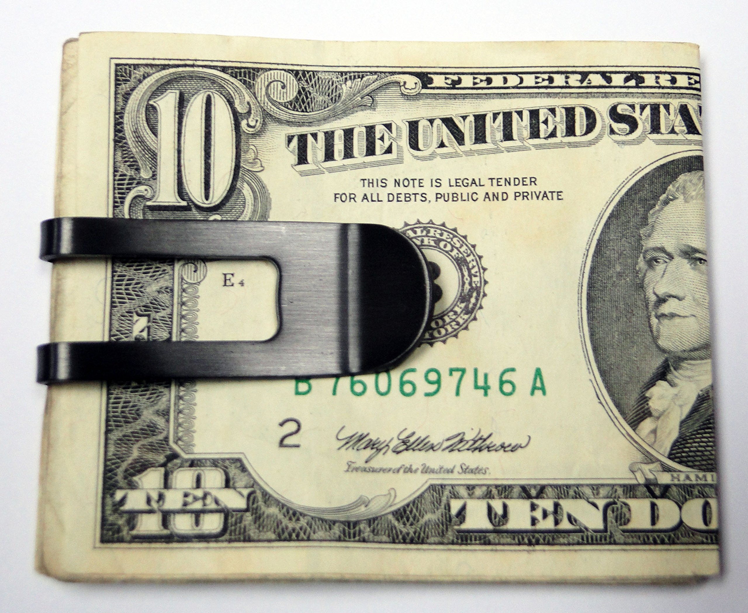 Tapp Collections™ Slim Stainless Steel Money Clip for Men - Silver #2 | Secure Cash & Cards | Perfect for Wallets, Travel, and Everyday Carry