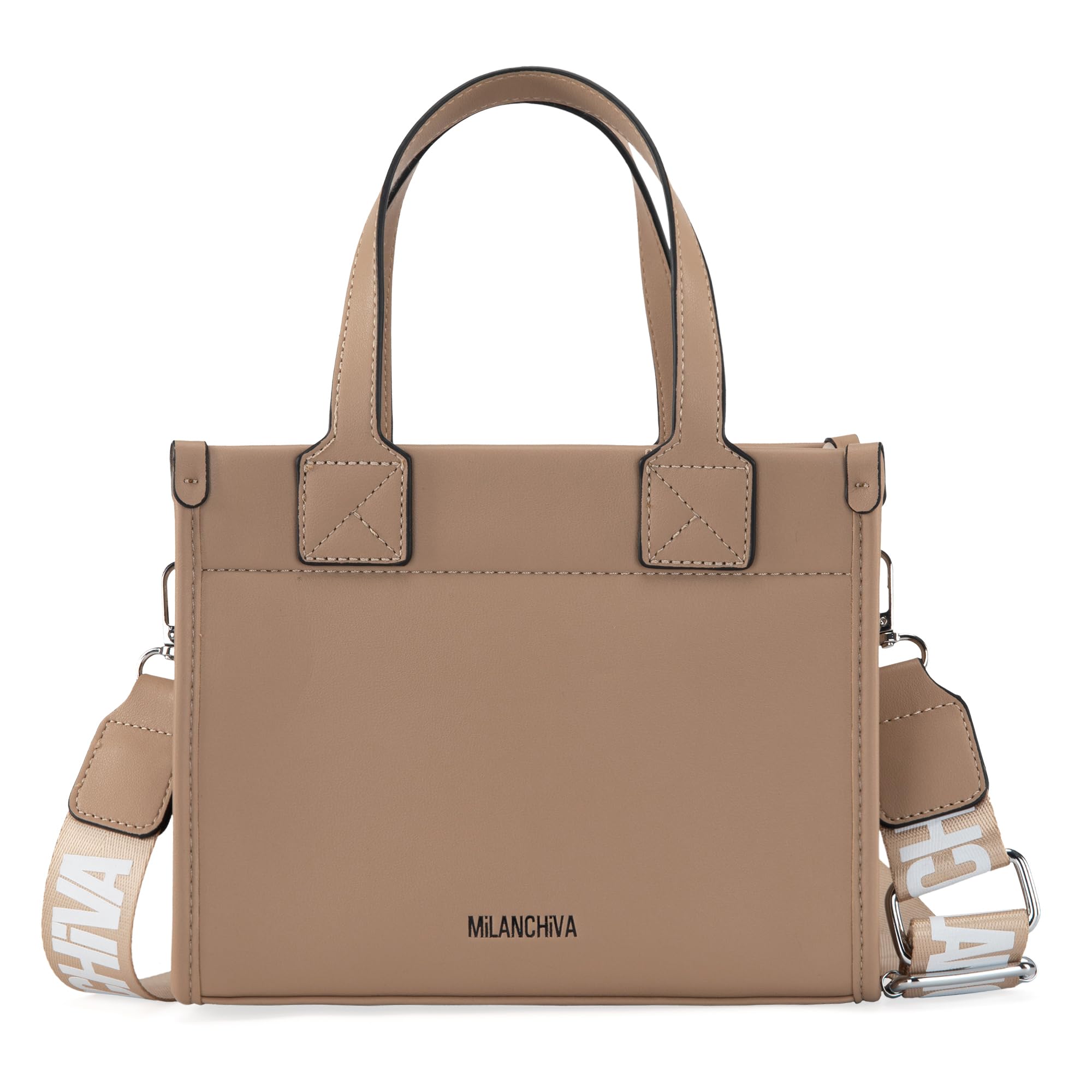 Milan Chiva Quilted Tote Bag for Women - Stylish Top Handle Handbag with Detachable Coin Pouch | Perfect for Work, Travel & Everyday Use