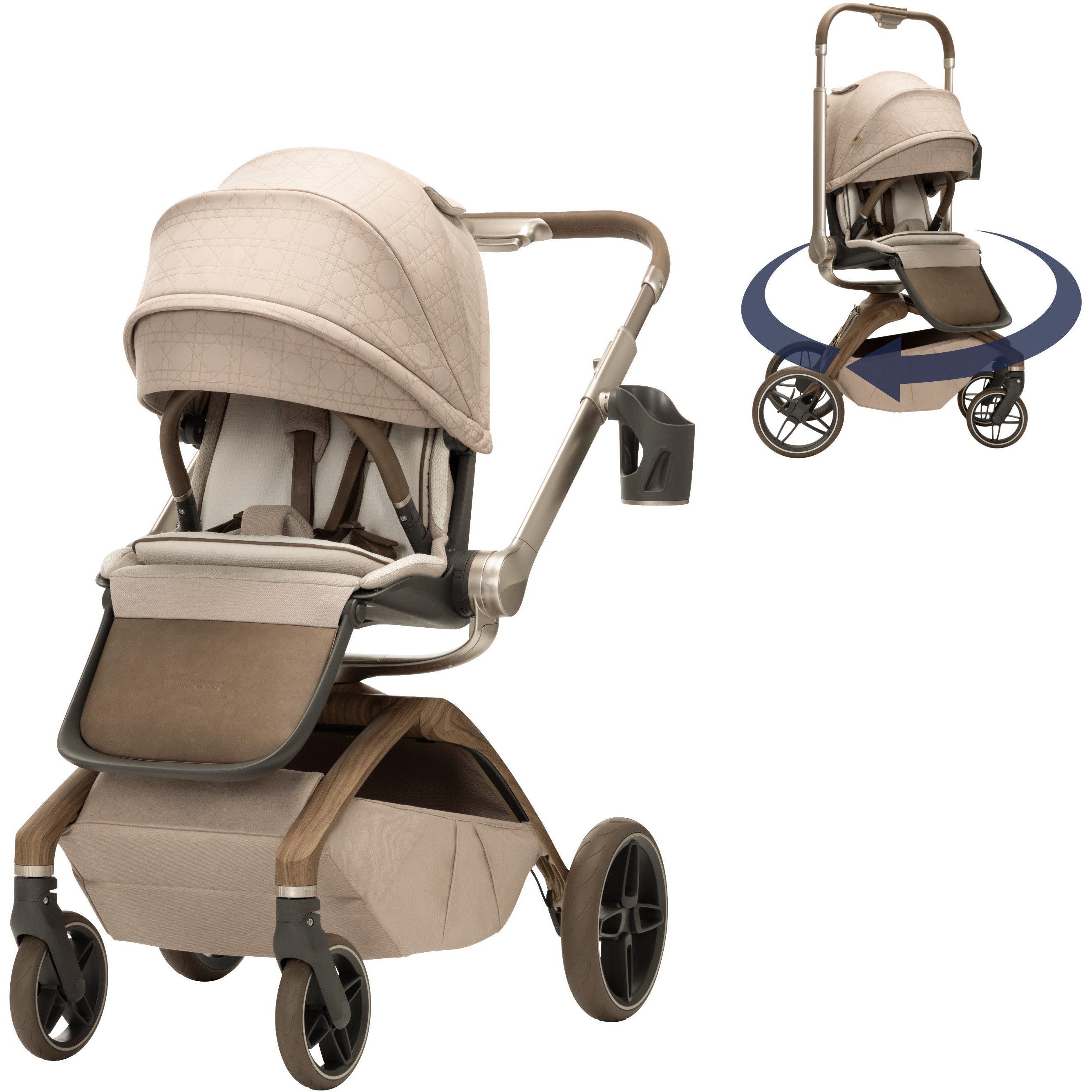 Maxi Cosi Kindred Tana 360° Rotating Modular Stroller - Lightweight Baby Stroller with Reversible Seat & Adjustable Canopy | Perfect for Travel, Shopping & Daily Walks
