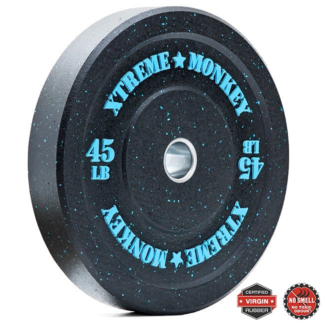 XM Omega & Bumper Plate Combo - Premium Weightlifting Set for CrossFit, Home Gym & Strength Training - Perfect for Olympic Lifts, Deadlifts & Functional Fitness Workouts