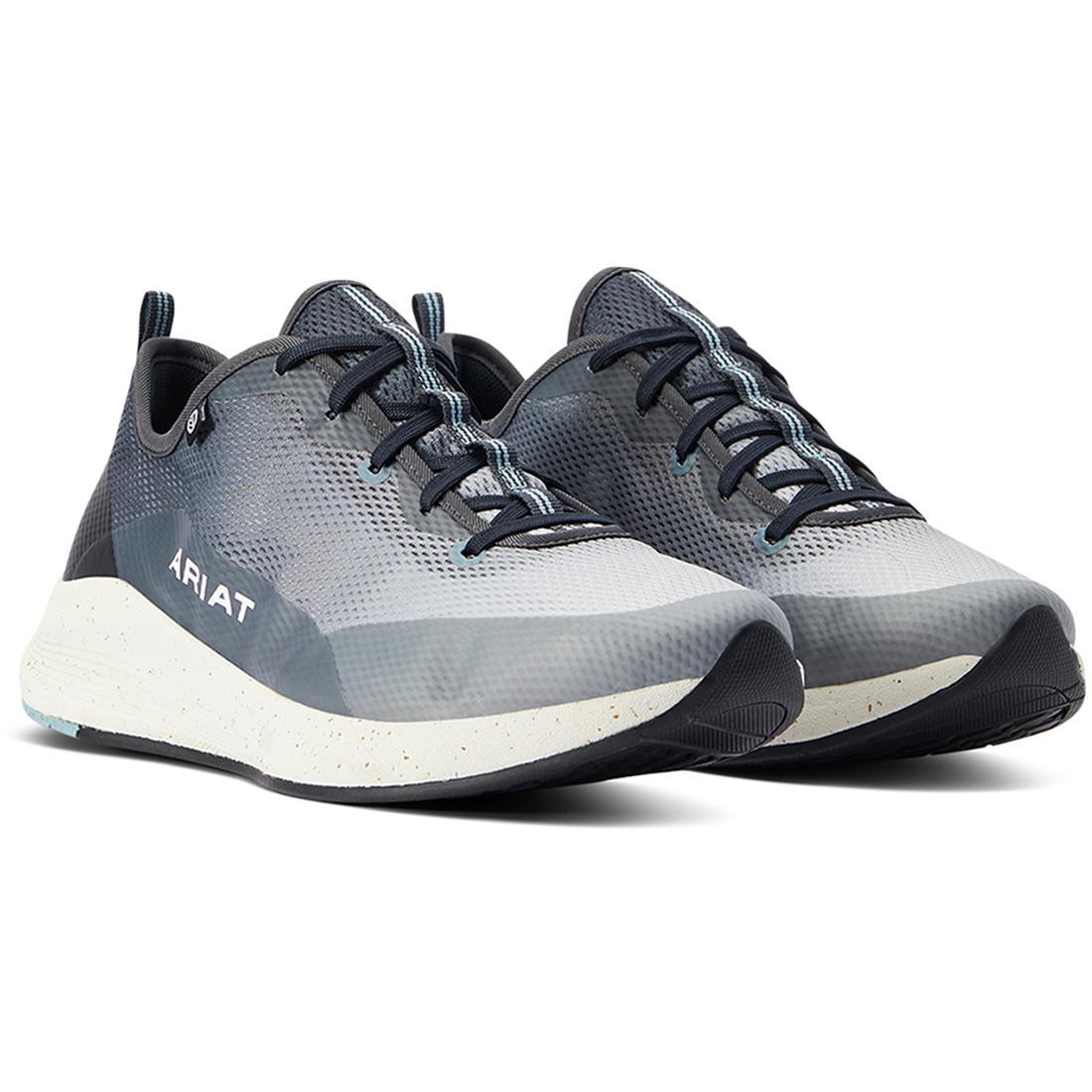 ShiftRunner Soft Toe Work Shoes for Men - Comfortable & Lightweight Smoky Grey - Perfect for Construction, Warehouse & Outdoor Jobs