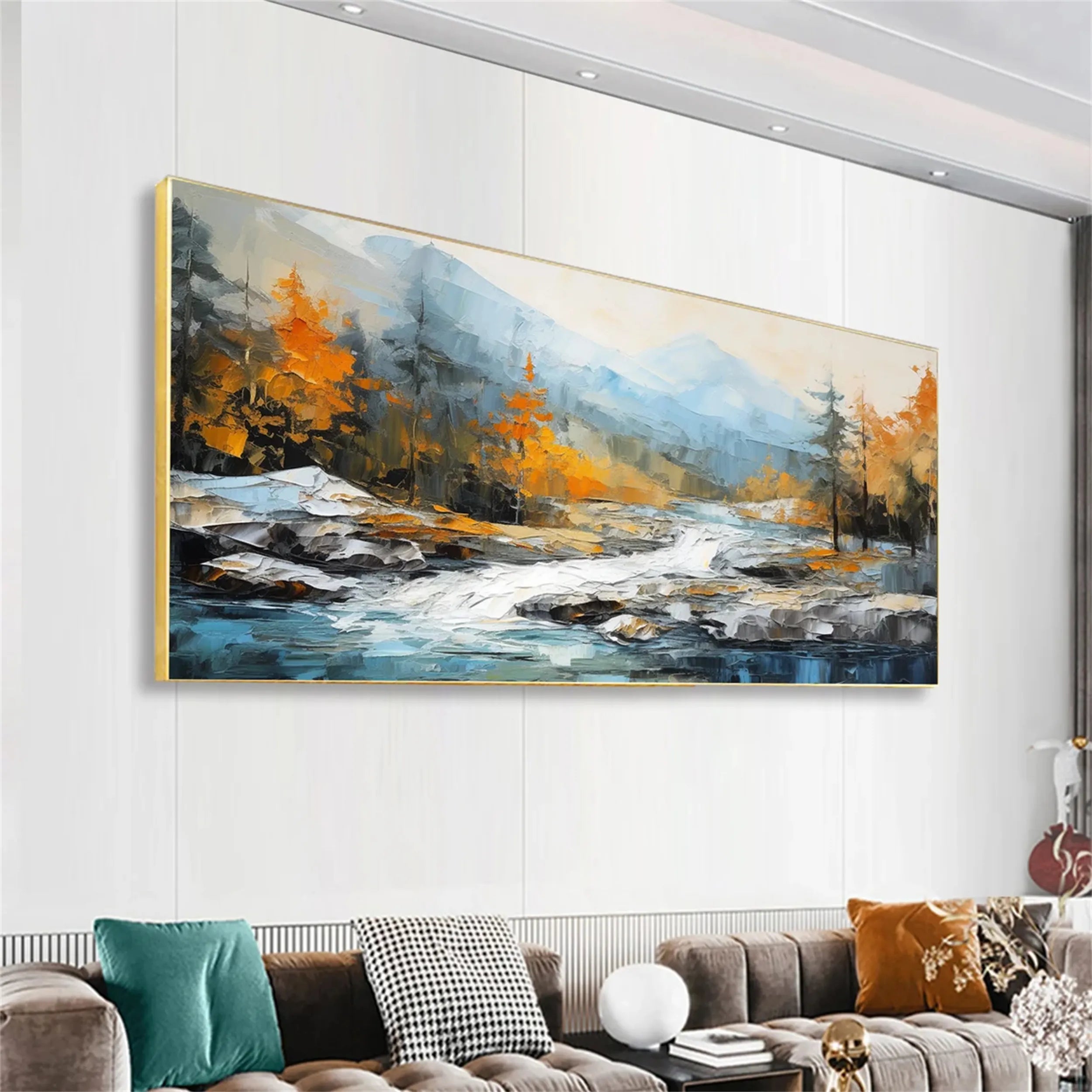 Beautiful Flower and Tree Painting #FT058 - Perfect for Home Decor, Wall Art, and Office Interior Design
