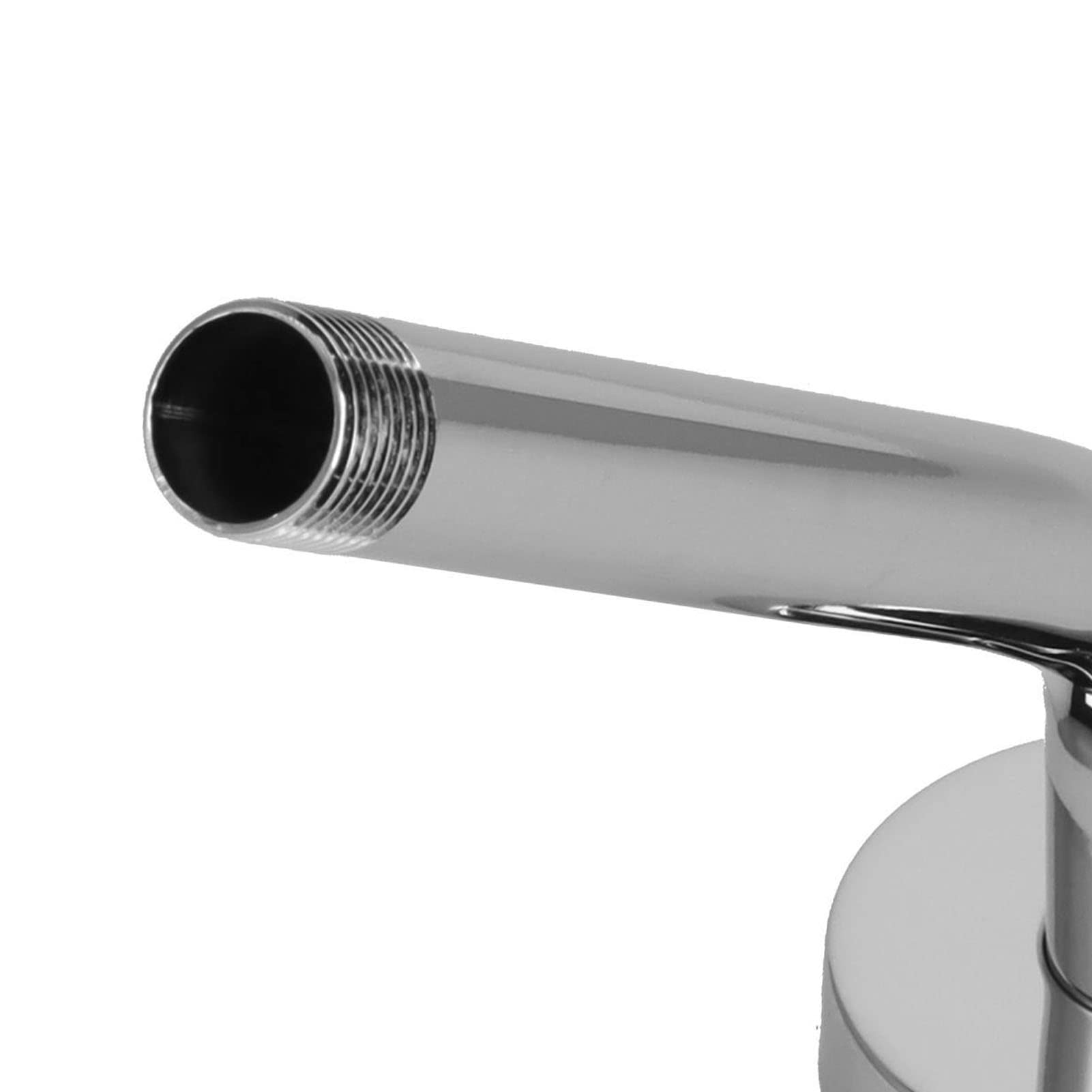Stainless Steel Shower Head Extension Arm - 6 Inch NPT Shower Riser Tube with US Plating for Bathroom & Toilet | Round Concealed Design for Easy Installation | Perfect for Adjustable Shower Height & Space Saving