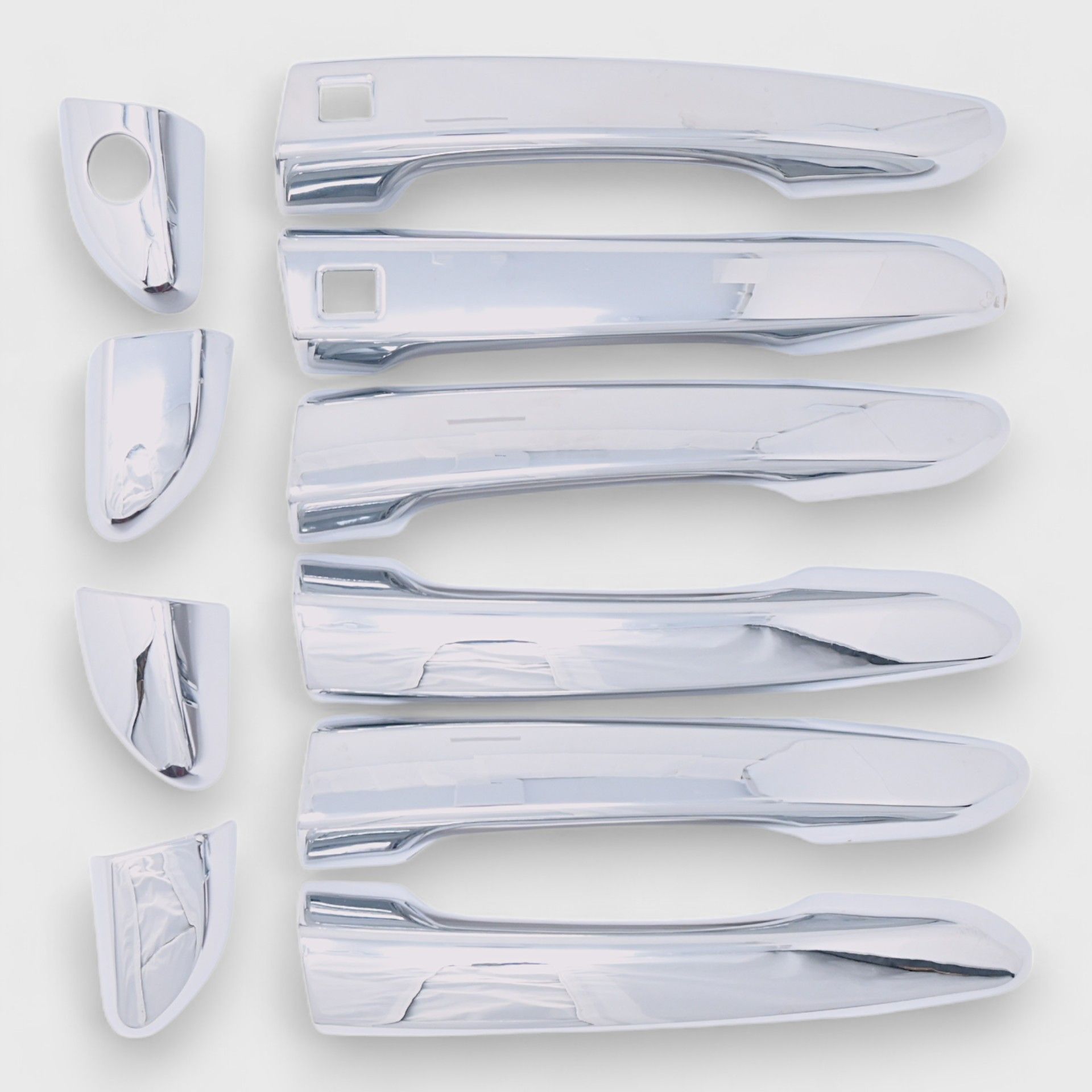 Chrome Door Handle Cover with or without Smart Key - DH297 | Secure & Stylish Upgrade for Home & Office Doors