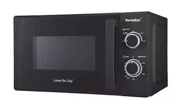 Europace EMW 1201S 20L Compact Microwave Oven - Perfect for Small Kitchens, Dorms & Office Break Rooms