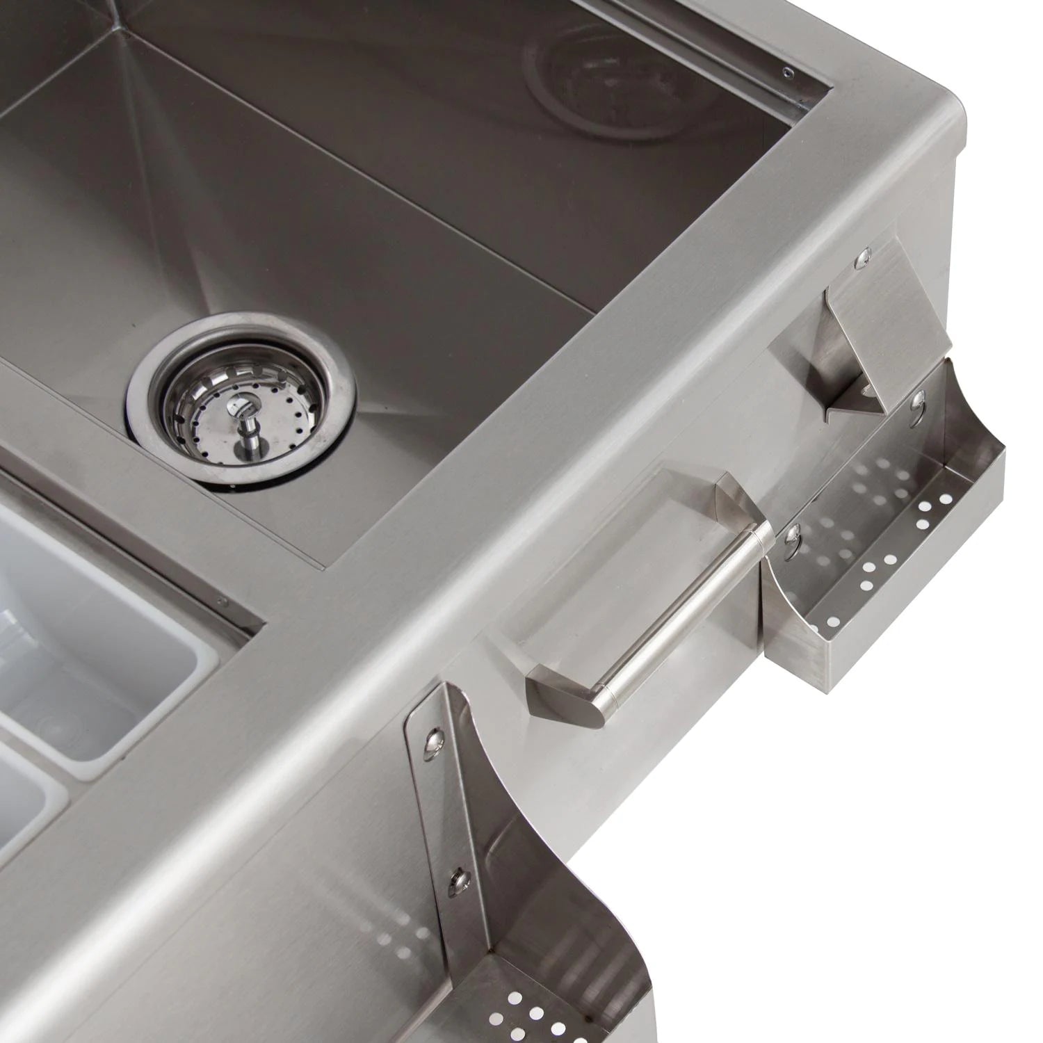 Blaze BLZ 30CKT SNK 30-Inch Commercial Beverage Cooler with Built-in Sink & Ice Bin - Perfect for Bars, Restaurants, and Outdoor Entertaining