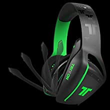Mad Catz Tritton ARK 100 RGB Gaming Headset - Amplified Stereo Sound for PS4, Xbox One, Nintendo Switch - Black & Green - Perfect for Competitive Gaming & Immersive Play