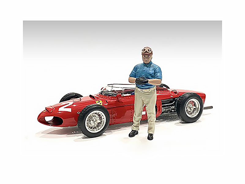 Vintage 1950s Racing Legends Figures A & B - 1/18 Scale Model Car Accessories Set by American Diorama - Perfect for Diecast Car Displays, Diorama Scenes & Collector Showcases