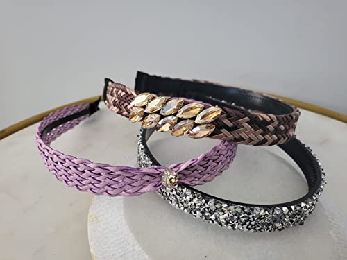 LilacCane,SilverMetal&Brown Lace