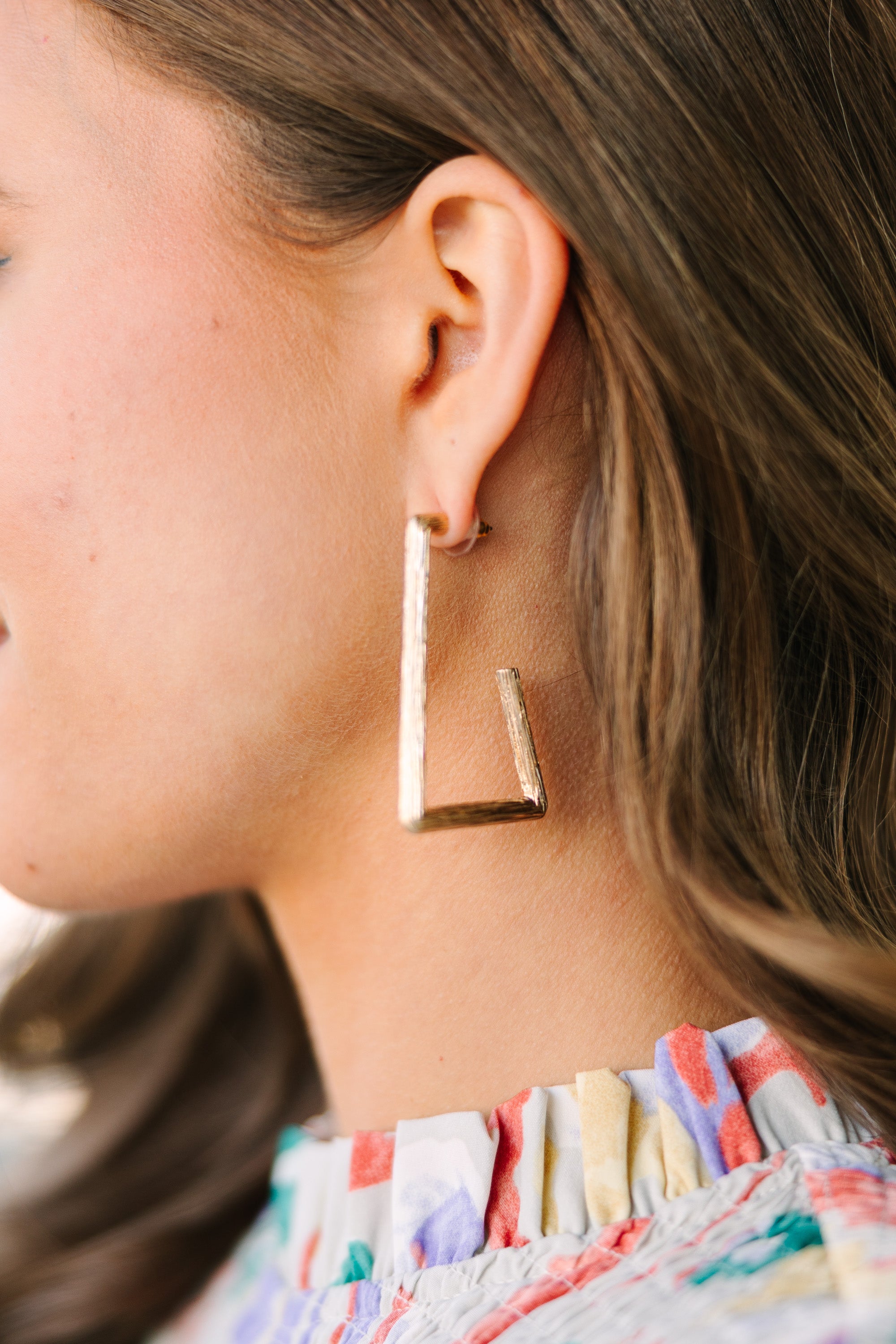 Born This Way Gold Earrings - 14K Solid Gold Hoop Earrings for Women, Trendy & Elegant Jewelry Gift for Birthday, Anniversary, or Everyday Wear