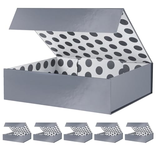 Gray-13x9.7x3.4-Pack of 5